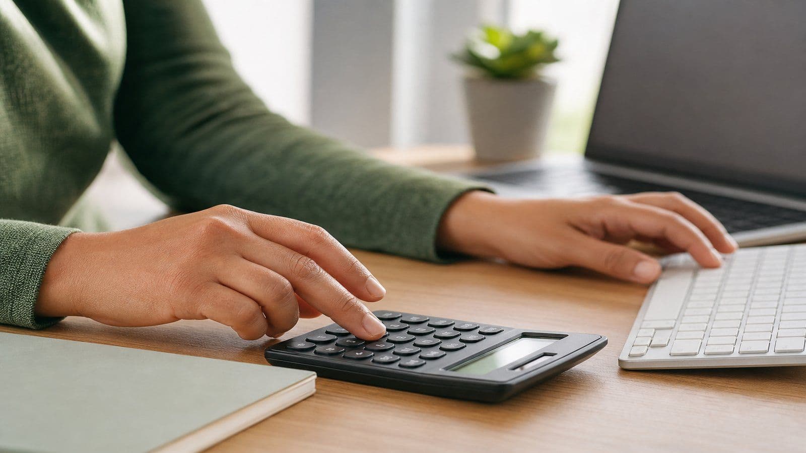 Working through liquidity and profitability ratios with a calculator